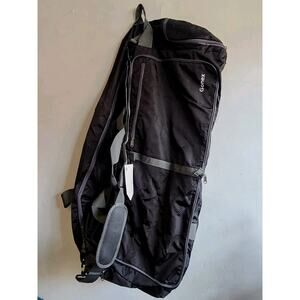 NEW Gonex 150L black Large foldable nylon travel duffle bag w/ shoes compartment